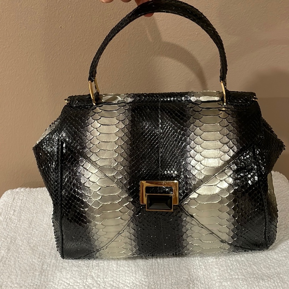 Kara Ross real snake skin purse, not embossed.